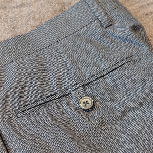 Men's Banana Republic Marzotto Slim Wool Suit Pant Gray Size W31 L30 - Picture 6 of 7